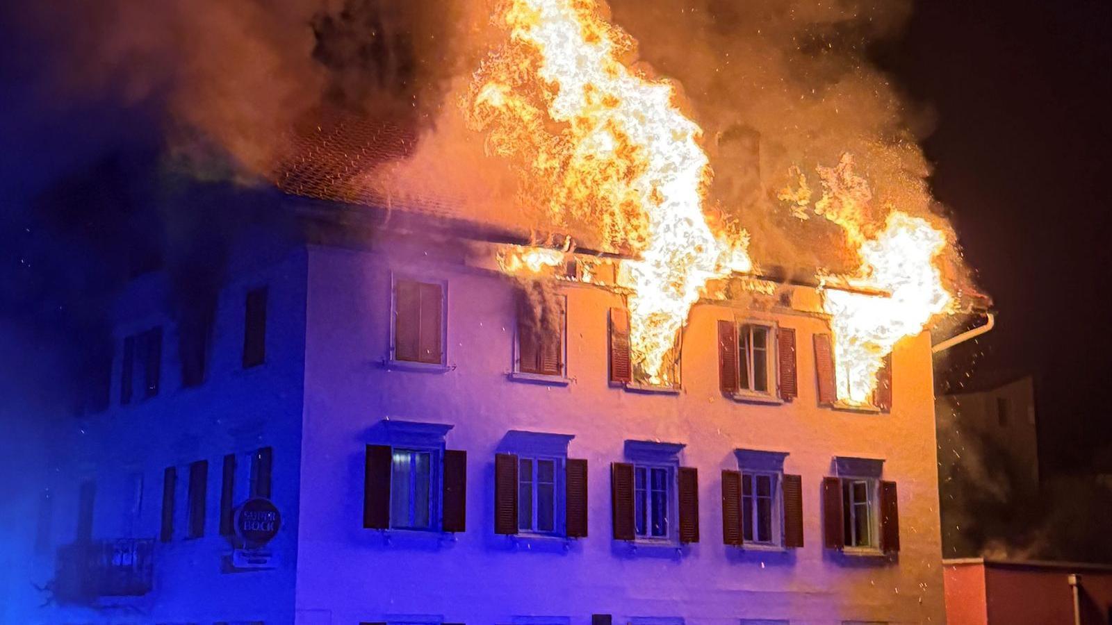 Alpine blaze in Thusis leaves five missing and eight injured