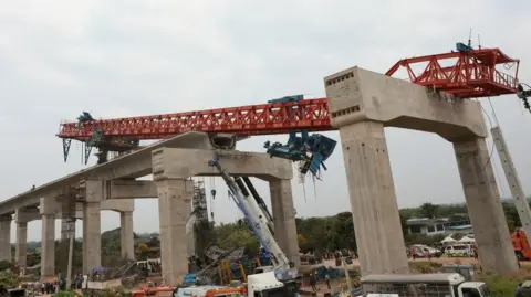 Tragedy Strikes as Crane Collapses onto Train in Thailand, 32 Lives Lost