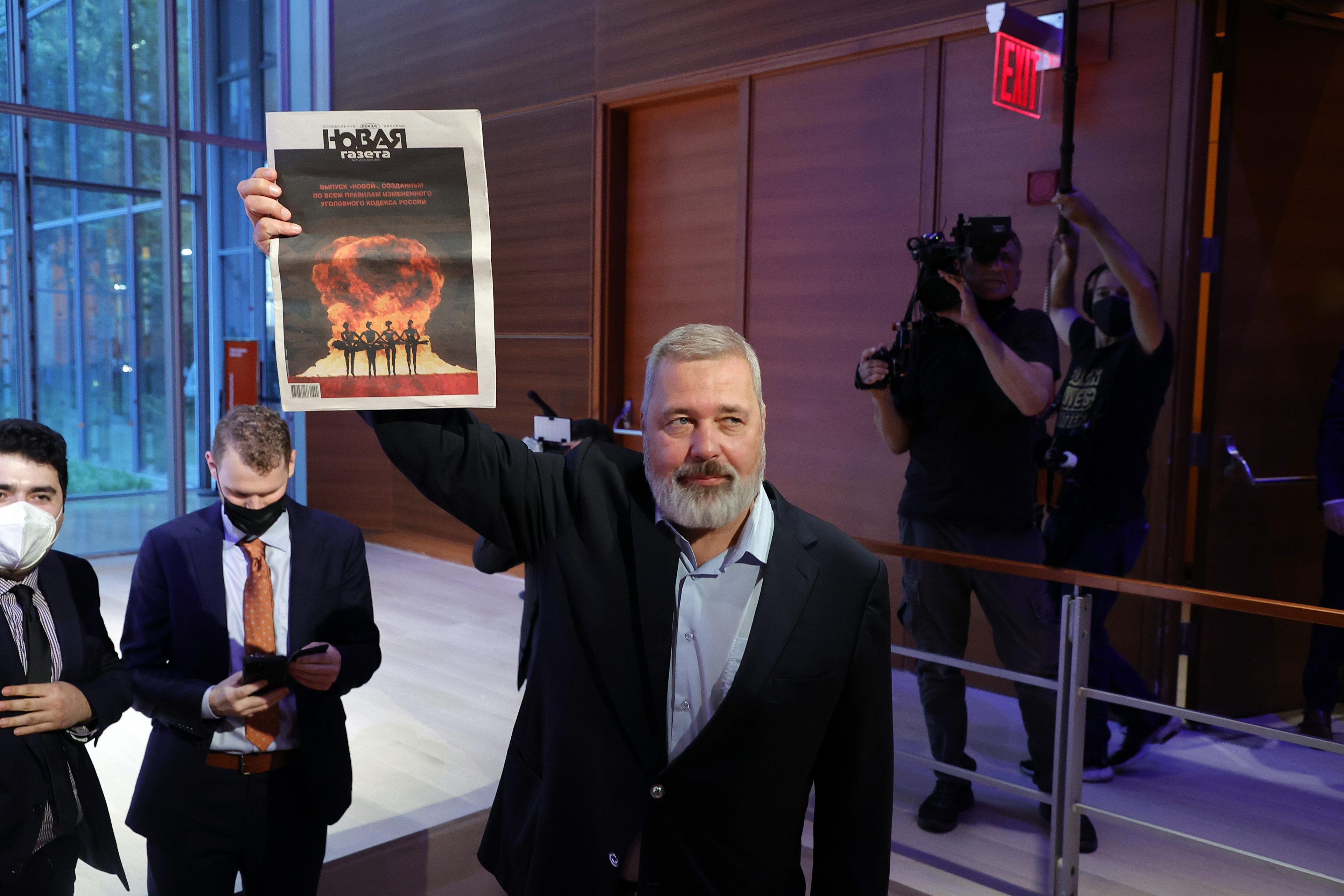 Nobel Laureate Dmitry Muratov Says Russia Can No Longer Claim Victory in Ukraine