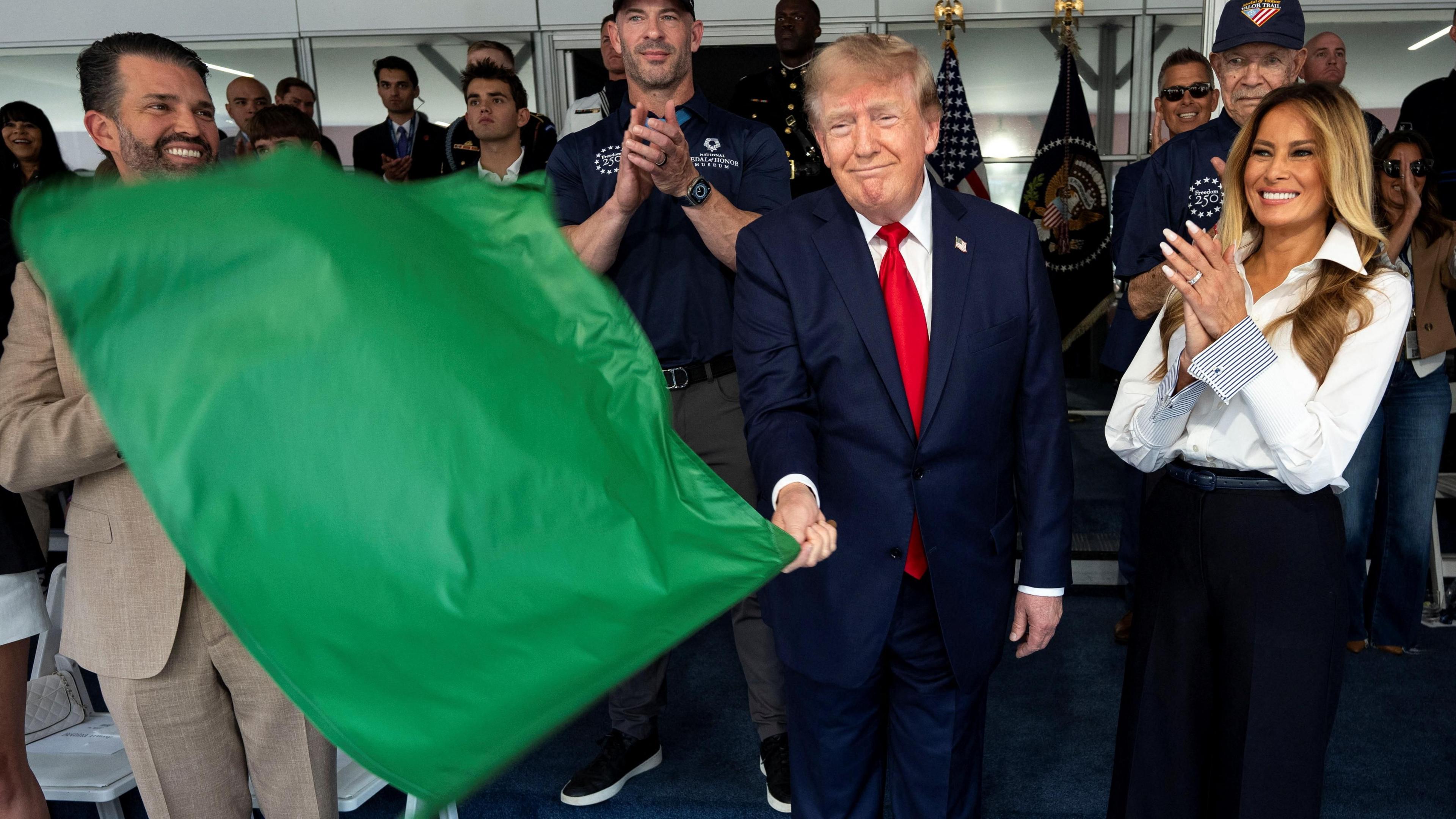 President Trump Kicks Off IndyCar Freedom 250 in Washington DC