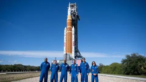 NASA's Artemis Rocket Rolls Back to Launch Pad for April Mission