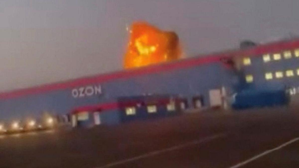 Ukrainian Drone Strikes Set Russia’s Second‑Biggest Online Retailer Ozon Ablaze